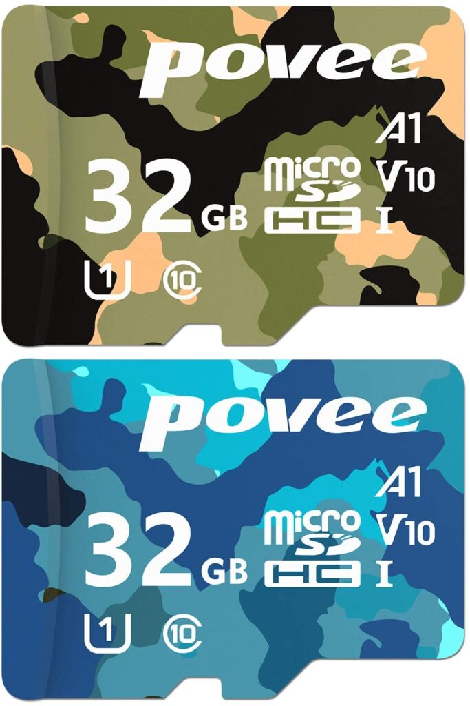 2 Tarjetas Micro SD con Adaptador De Camuflaje