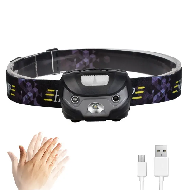 EX-003 Linterna Frontal MANOS LIBRES - RECARGABLE USB - Sensor de Movimiento, 3 Modos de Luz Imagen 1 de 7